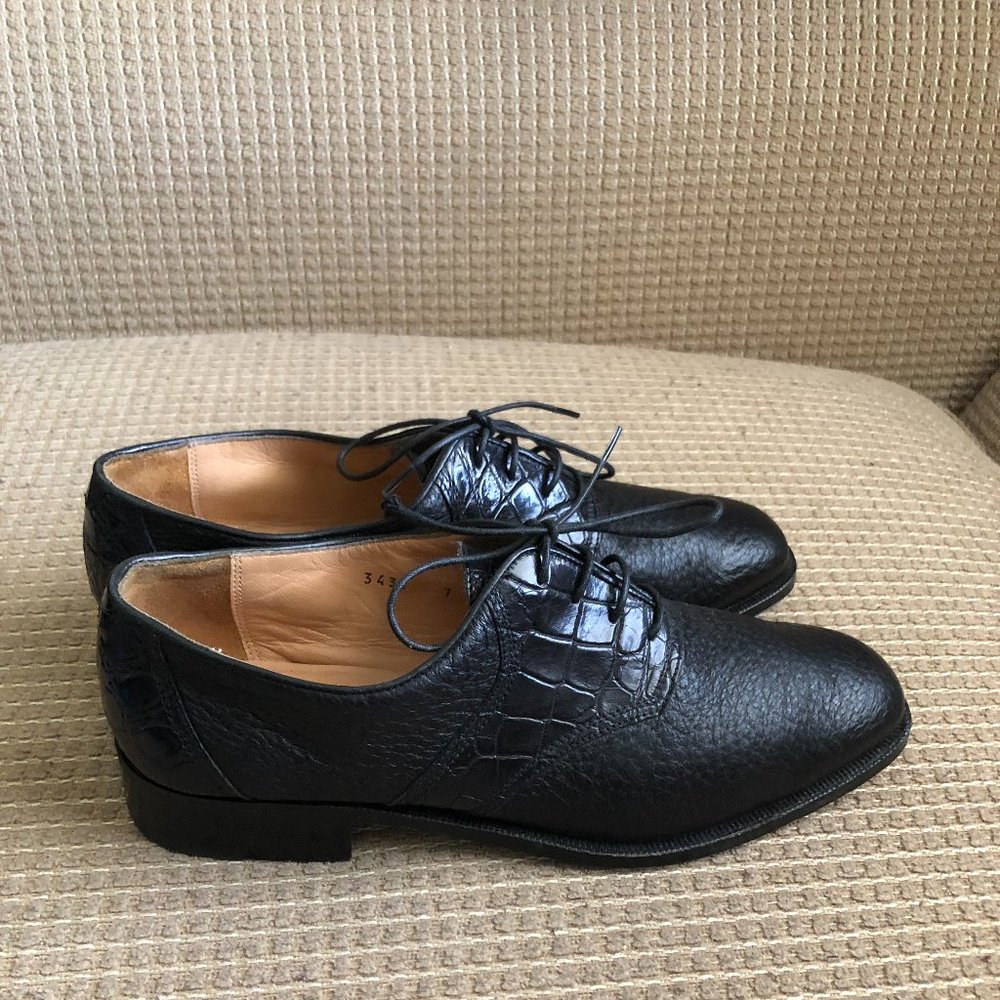 Gravati Arthur Beren Women's Black Leather Oxford Shoes . Size 7 N. In very good